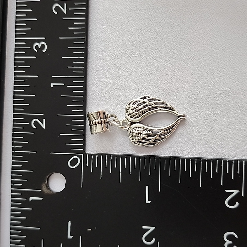 HEART Angel Wings Charm for European Style Bracelets Fits Pandora Syst… - Picture 2 of 2